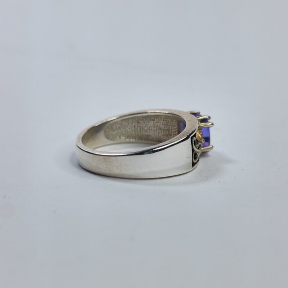 Black hills Ring‎ 925 Sterling Silver 12k Rose Yellow Gold Purple Amethyst 9.75 - Picture 4 of 9